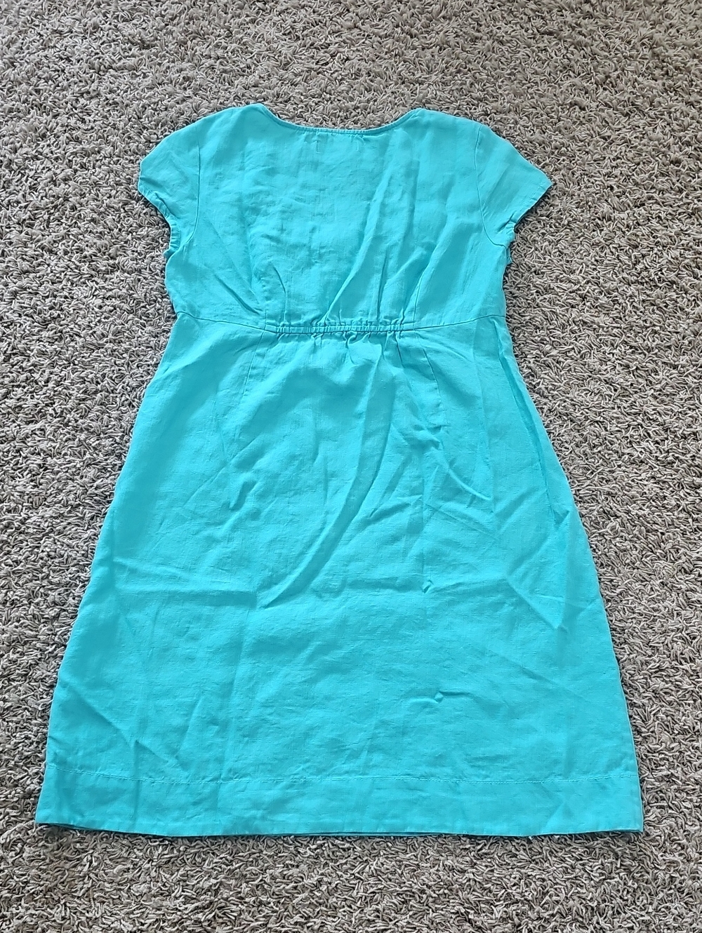 Boden 100% Linen Dress Knee Length Scoop Neck - Picture 6 of 6